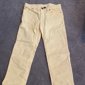 Girls yellow jeans